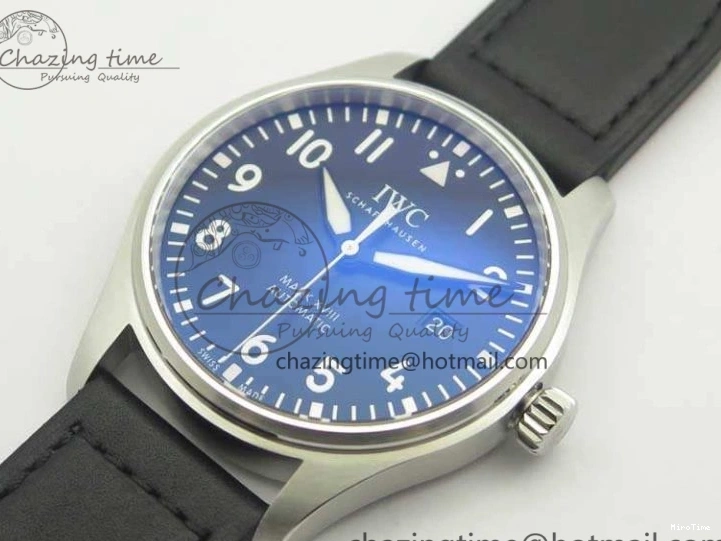 MIROTIME 0719 SoftTouch Mark XVIII Le Petit Prince IW327001 SS MKS 1:1 Best Edition Black Dial On Leather Strap MIYOTA9015 V 7216